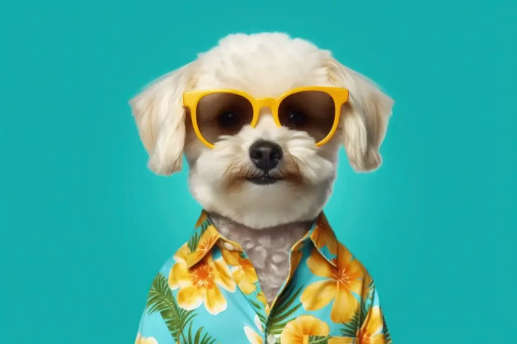Small dog enjoying pampered pet care at home